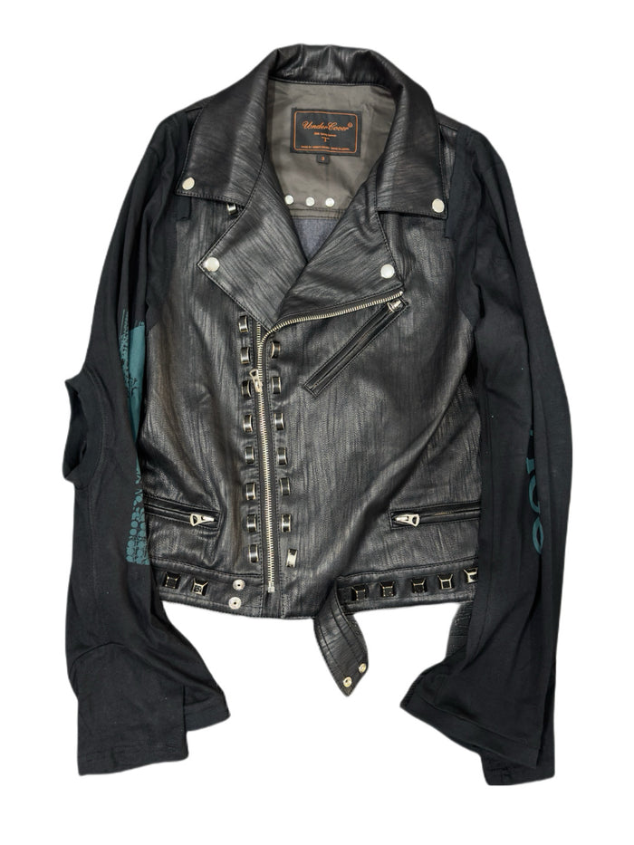 UNDERCOVER 06SS ’T’ Collection: Archive Studded Deconstructed Leather Jacket