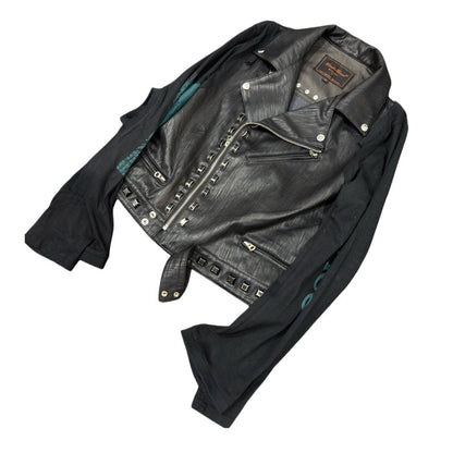 UNDERCOVER 06SS ’T’ Collection: Archive Studded Deconstructed Leather Jacket