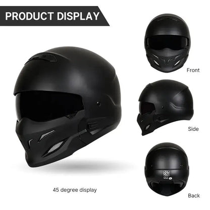 Shadow Scorpion Motorcycle Helmet - Full Face DOT Approved for Harley Cruiser Bike Class A 3C