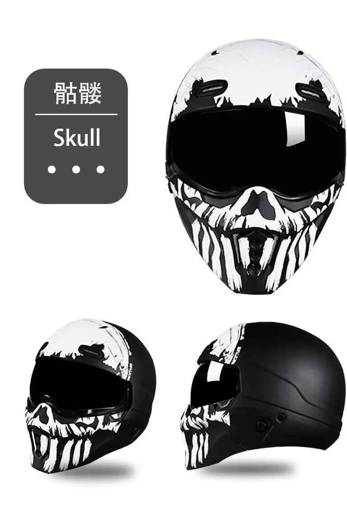 Shadow Scorpion Motorcycle Helmet - Full Face DOT Approved for Harley Cruiser Bike Class A 3C