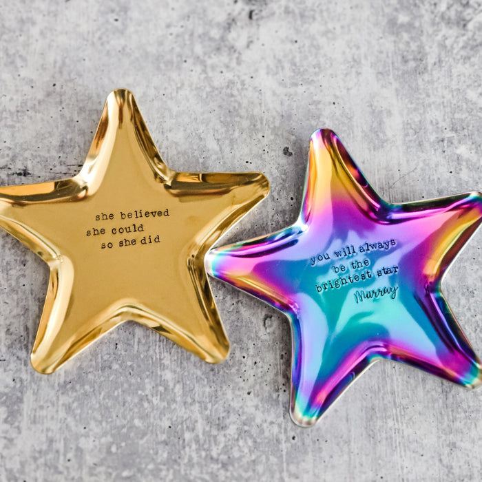 She Believed She Could So She Did 2025 Star Trinket Dish Salt and Sparkle
