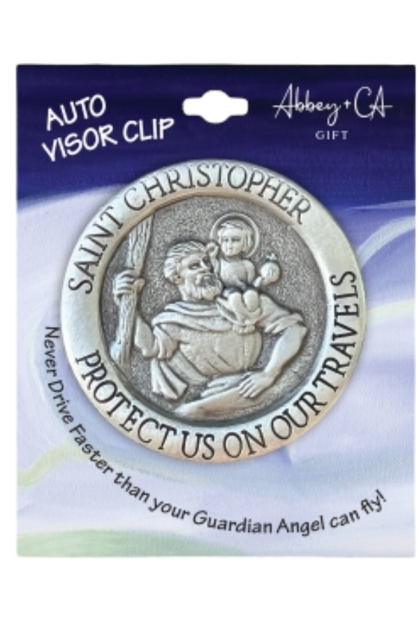 St. Christopher Auto Visor Clip