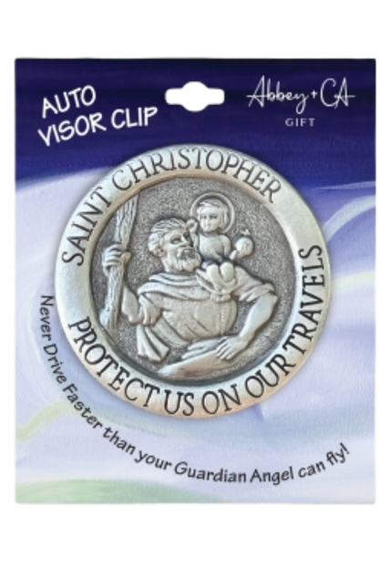 St. Christopher Auto Visor Clip