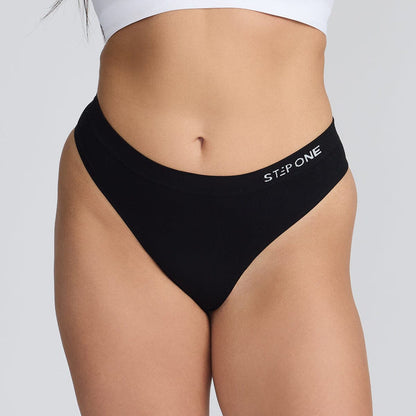 Women's SmoothFit Thong - Espresso-Tini - Bamboo Underwear - Model:Marie