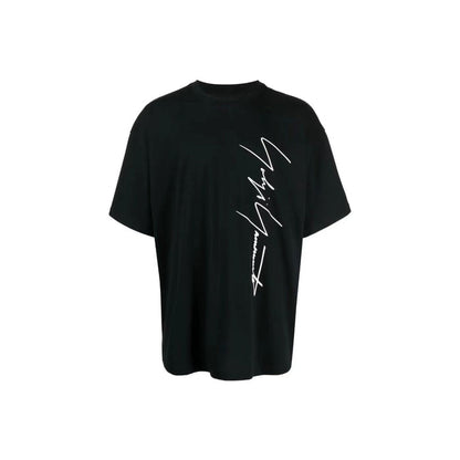 Yohji Logo Print Tee - Heavyweight Honeycomb Fabric Short Sleeve